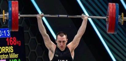 hampton-morris-(61kg)-sets-junior-world-record-with-168-kilogram-(370.4-pound)-clean-&-jerk-at-2023-world-weightlifting-championships